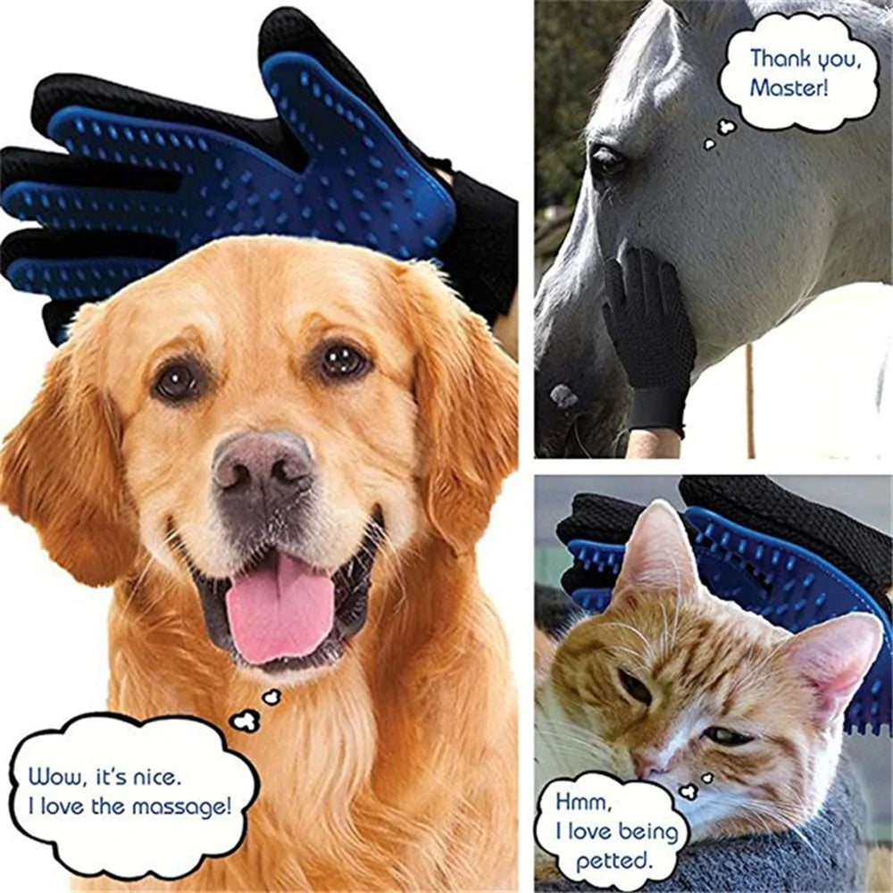 Pet Grooming Glove Silicone Brush